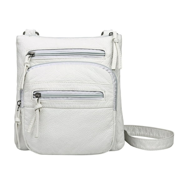 TAIAOJING Womens Handbags Multiple Pockets Bag Fashion Shoulder Bag Washable Leather Shoulder Bag Casual Shopping Square Bag