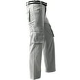 thumbnail image 3 of Ma Croix Mens CARGO PANTS with Utility Belt Lightweight Relaxed Straight Fit Twill Cotton Work Outdoor Tactical, 3 of 8