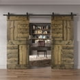 thumbnail image 5 of Coast Sequoia 48 in x 84 in S Series DIY Knotty Wood Double Sliding Barn Door With Hardware Kit (Unfinished), 5 of 5