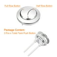 thumbnail image 3 of Uxcell Toilet Tank Button, 3 Pack Dual Push Flushing Toilet Button for 58mm(2.28") Hole, 3 of 6