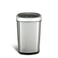 thumbnail image 2 of NINESTARS 13.2 Gallon Stainless Steel Hands Free Motion Sensor Trash Can, 2 of 4