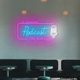 thumbnail image 3 of Craftnamesign Podcast On Air Neon Light Up Wall Art Sign For Studio Decoration, 3 of 5