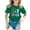 1Dark Green427, variant on XAOFW Kids 6 7 T-Shirt Girls Graphic Letter Prints Toddler Youth Short Sleeve Round Neck Comfort Fashionable Casual Daily Wear Tee