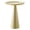 Brass, variant on Modway Maren Round Iron Metal Side Table with Conical Pedestal Base in Brass