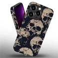 thumbnail image 3 of FKBRCL4U Compatible with iPhone 13 Pro Max Case, Shades Gray Beige Skulls Pattern for Girl Full Body Design Soft Silicone Drop Shock Scratch Protection for iPhone 13 Pro Max, 3 of 7