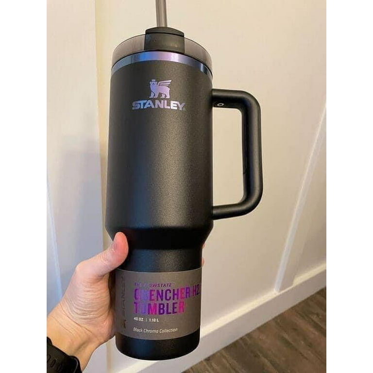 Stanley 40 oz. Quencher H2.0 FlowState Tumbler, Black Chroma