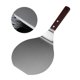 thumbnail image 4 of Espátula para pizza de acero inoxidable con mango de madera, multiusos, de metal, para pizza, pasteles, pala, herramienta de transferencia, 4 of 9