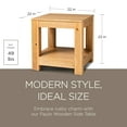 thumbnail image 5 of Open Box Maven Lane Paulo Wooden Side Table in Weathered Natural Finish, 5 of 6