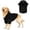 Black, variant on Cozy Double- Dog Coat for Winter Warmth and Elegant Softness in Knit for Indoor Outdoor Use