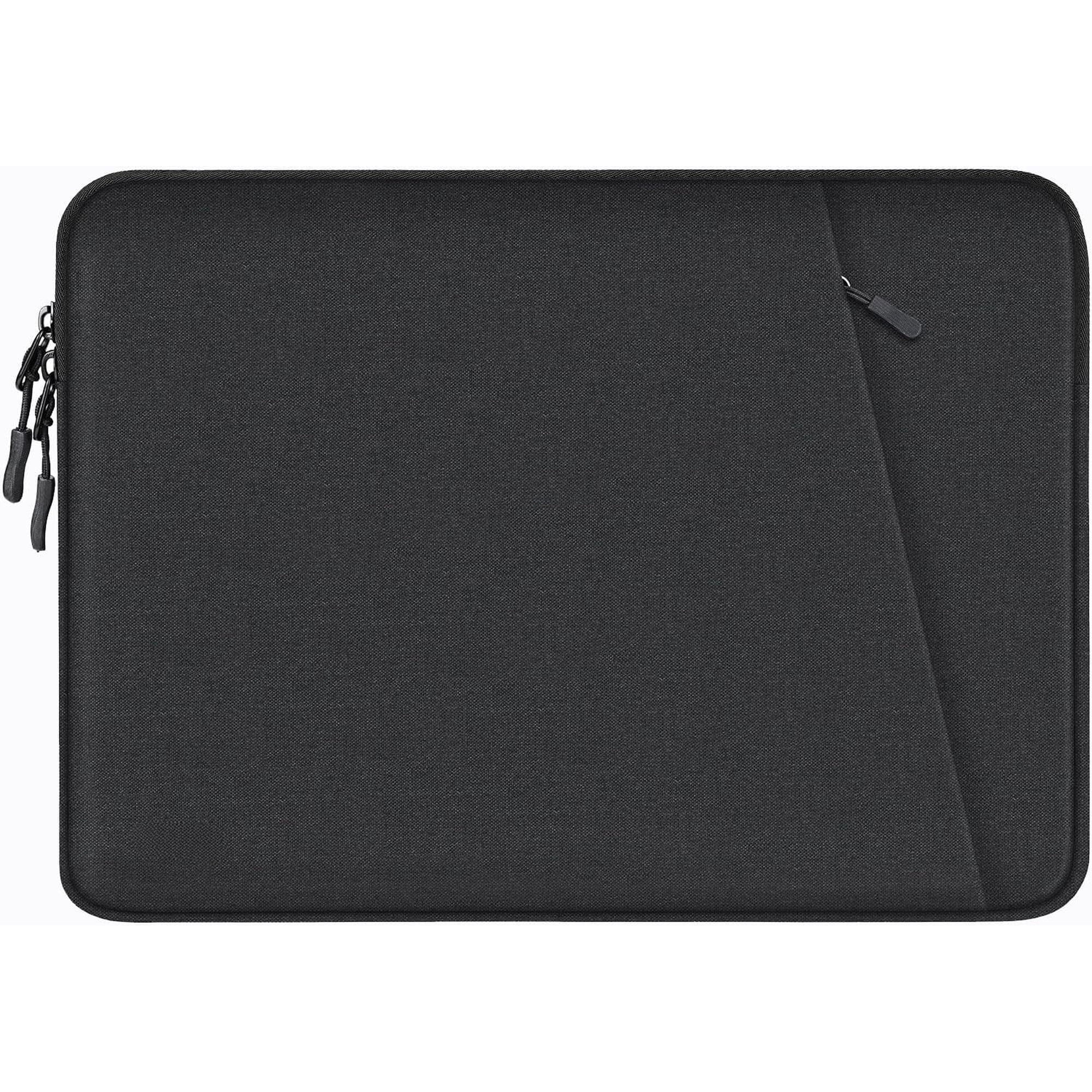 Laptop Sleeve Case 13.3 inch, Shockproof Protective Computer Cover with Accessories Pocket, Portable Laptop Bag Compatible with MacBook Air/Pro 13-13.3 inch, Compatible for MacBook Pro 14 inch, Black