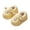 Yellow, variant on GobdXE Cute Cartoon Sheep Kids Fuzzy Closed Back Slippers Warm Indoor House Slippers for Home Wear Size:5.5-6 Years