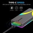 thumbnail image 4 of SABRENT Rocket RGB USB C 20Gbps M.2 SATA/NVMe SSD Enclosure (EC-RGBG), 4 of 5