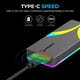 thumbnail image 4 of Carcasa SSD SABRENT Rocket RGB USB C de 20 Gbps M.2 Sata/NVMe, 4 of 6