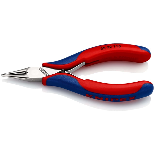 KNIPEX 35 32 115 Pinzas de fijación para electrónica Con articulación machihembrada Con fundas en dos componentes 115 mm