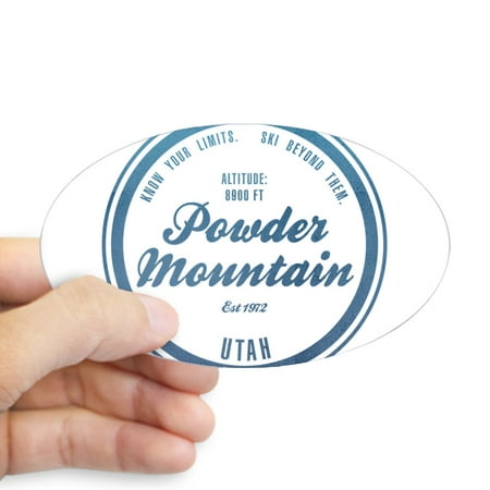 CafePress - Powder Mountain Ski Resort Utah Sticker - Sticker