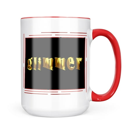 

Neonblond Glimmer Printed Gold looking Lettering Mug gift for Coffee Tea lovers