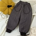 thumbnail image 2 of Ruyang Toddler Boys Girls Cotton Padded Trousers Elastic Waist Snow Pants Kids Quilted Warm Thick Snowpants for Snowboarding, 2 of 8