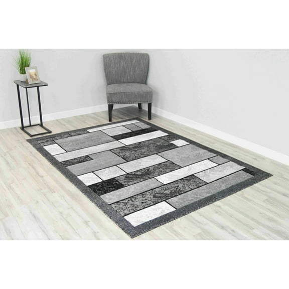 Rima Rug DESIGN 4999 - 5'2"x7'5", Grey