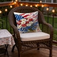 thumbnail image 6 of romoty 4th of July Patriotic Pillow Covers 18"x18", Individual Independence Day Kittens and Gnomes Throw Pillow Case, Square Decorative Cushion Cover for Home Sofa Couch Farmhouse Decor, 6 of 6