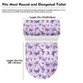 thumbnail image 7 of HELLHERO Butterflies Toilet Lid Cover Set Elastic Bottom & Washable Toilet Lid Seat Cover Set Non-Slip 2-Piece, 7 of 7