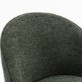 thumbnail image 5 of Kidol & Shellder Modern Swivel Accent Chair with Solid Wood Frame & Boucle Fabric Multi-Use Dining Chair, Vanity Makeup Seat - Easy Assembly Upholstered Chair, Green 3PCS, 5 of 6