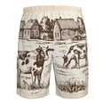 thumbnail image 6 of Naloa Cows On The Farm Men's Beach Shorts, Surfing shorts, Swim trunks, Quick Dry Swim Trunks for Surfing Beach Fun - Medium, 6 of 9