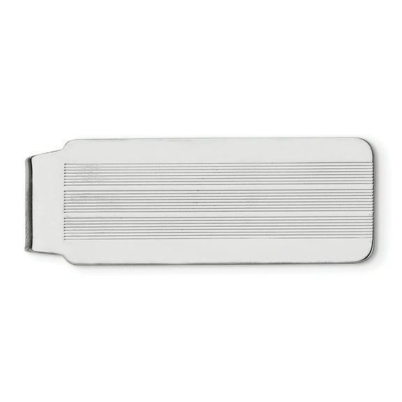 Sterling Silver Rhodium-plated Money Clip