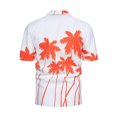 thumbnail image 5 of LYXSSBYX Big and Tall Mens Shirts Short Sleeves Clearance Men's Hawaiian Print Lapel Short Sleeve Shirt, 5 of 7