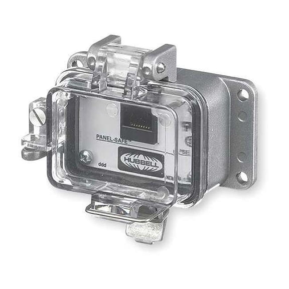 Hubbell Wiring Device-Kellems Access Port,Data,NEMA 12/4,Gray P5E