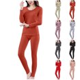 thumbnail image 2 of Besolor sous-Vêtements Thermiques pour Femmes Couche de Base Chaude d'Hiver Hauts et Bas pour Temps Froid Ski Randonnée Course, 2 of 7
