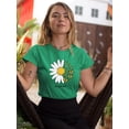 thumbnail image 2 of Find Your Soul Daisy T-Shirt Women -Image by Shutterstock, Female Medium, 2 of 4