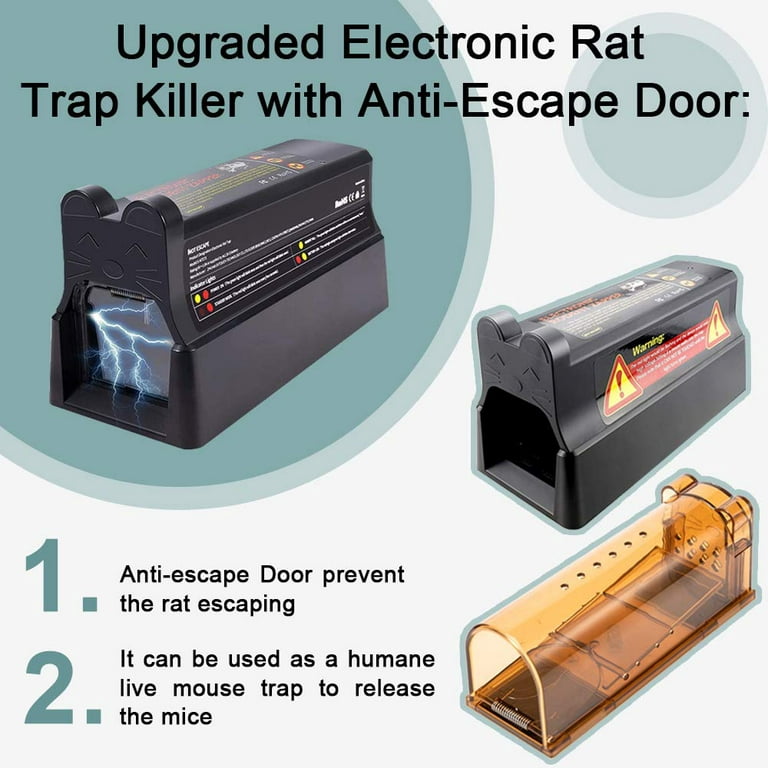 eXuby Jaws Extra Large Rat Traps (20 Pack) - Kills With Powerful