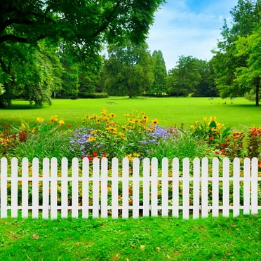 ROSENICE  White Picket Fence Small Fencing Outdoor The Versatile
