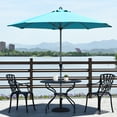 thumbnail image 5 of Costway 9' Patio Market Umbrella Outdoor Table  Aluminum Crank W/8 Rib Turquoise, 5 of 12