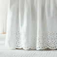 thumbnail image 2 of Lush Decor Vintage Eyelet Bed Skirt Single Queen/ King/ Cal King Off White - Dust Ruffle - Wrap Around Bed Skirt - Coquette Decor, 2 of 8