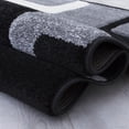 thumbnail image 3 of Allstar Grey Modern Geometric Black square Formal design Area Rug (3' 9" x 5' 1"), 3 of 7
