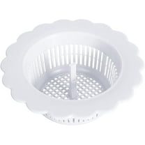 Kitchen Sink Strainer Basket, Flower Shaped Drain Filter with Fine Mesh Compact Handle for Hair Catcher and Clog Prevention, Non-slip Odor Resistant for Bathroom and Kitchen Sinks Aestivo