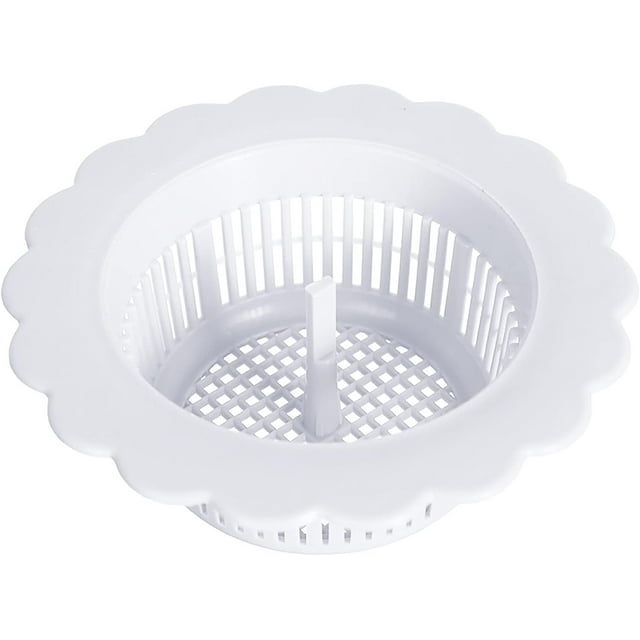 Fiudx Desagüe de Fregadero con Forma de Flor, Diseño Antiobstrucción, Flujo de Agua Eficiente, Fácil de Limpiar, Apto para Cocina y Baño, Plástico Duradero, Tamaño Compacto, Evita Olores, 1 Cesta.