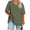 Brown, variant on Women V Neck T Shirt Plus Size Loose Fit Short Sleeve Tunic Top with Side Split Hem Soft Stretch Summer Tee Solid Color 10 Colors Sizes S to 5XL