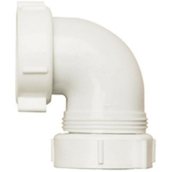 Plumb Pak PP66-10W Threaded Outlet E lbow - White