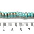 thumbnail image 4 of Handmade Polymer Clay Beads Strands with Glitter Powder Rondelle Dark Turquoise 7~7.5x3~3.5mm Hole: 1.6mm about 116~118pcs/strand 15.55~15.94''(39.5~40.5cm), 4 of 4