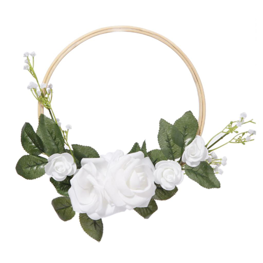 Artificial Flowers Wreaths Silk Door Garland For Wedding  Home Party Decoration 