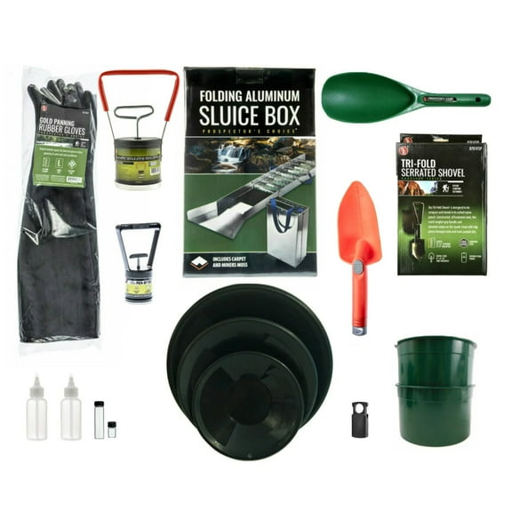 Ultimate Miner's Bundle with EXTENDABLE SLUICEBOX