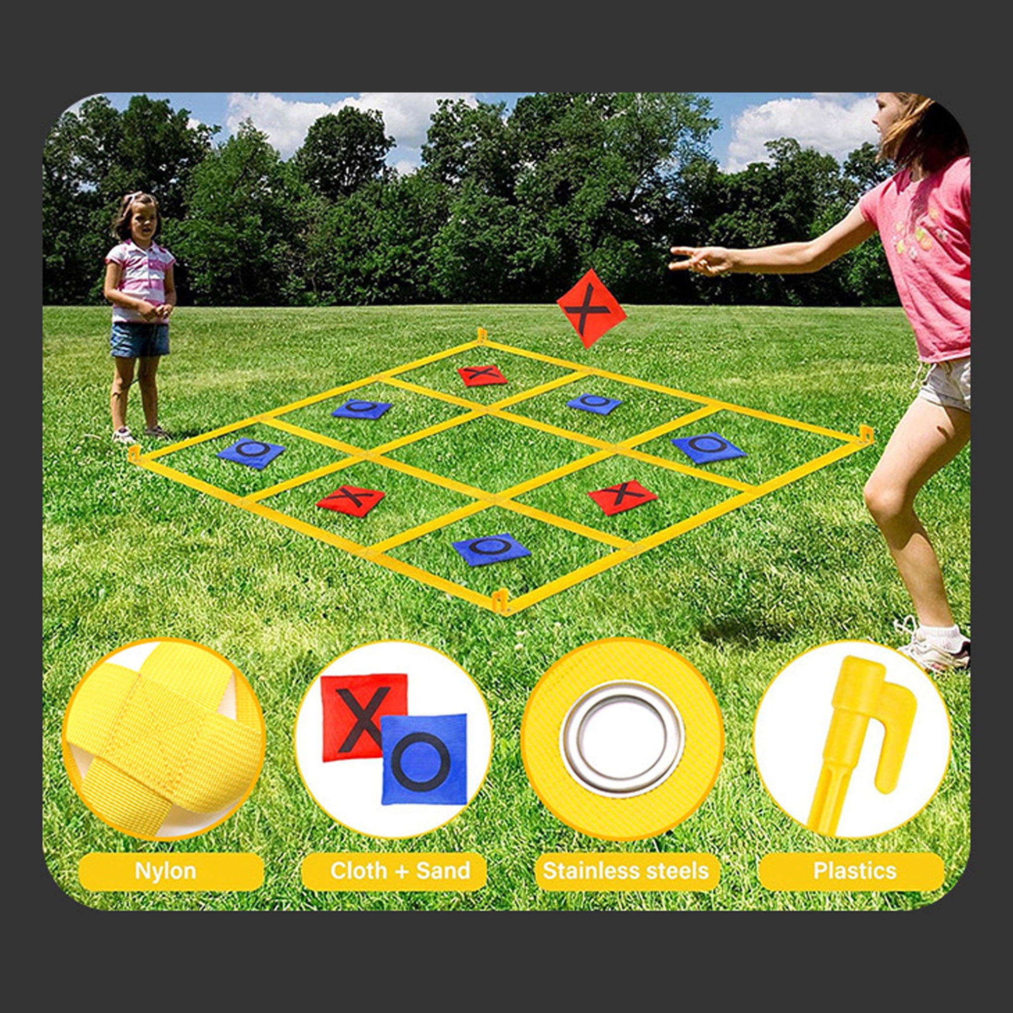 Fun Foldable Yard Game Set Promotes Family Bonding And Group Play Outdoors
