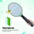 thumbnail image 1 of Raqueta exterminadora de insectos, batería inalámbrica, batería eléctrica, matamoscas, matamoscas eléctrico, muy versátil, 1 of 9