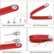 thumbnail image 4 of Llavero de cuero (fr) Llavero de hombre (fr) Llavero desmontable (fr) Llavero de bolsillo inteligente, caja de regalo de moda, rojo, 4 of 5