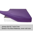 thumbnail image 3 of Sábana bajera ajustable N&Y HOME de punto elástico en 4 direcciones, color morado, 3 of 6
