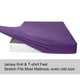 thumbnail image 3 of Sábana bajera ajustable N&Y HOME de punto elástico en 4 direcciones, color morado, 3 of 6