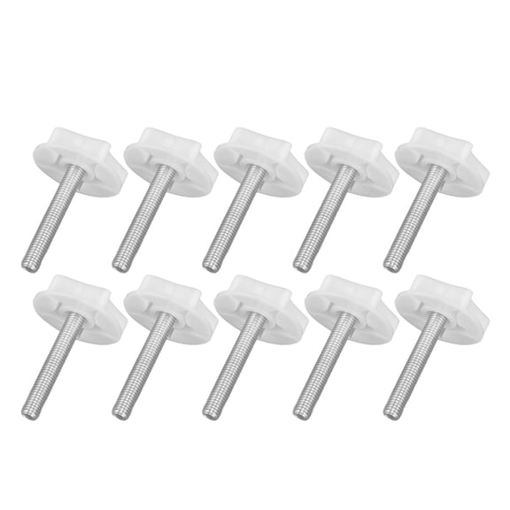 Riousery Adjustable Leg Levelers Heavy Duty Leveling Feet M8 Thread Furniture Screw Foot for Tables Chairs Cabinet Headboard Replacement Kit, 10-Pack (1.6 inches / 4.0 cm Base)