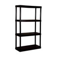 thumbnail image 1 of 91021 Solid Plastic Shelving with 4 Plastic Medium Duty  Black, 1 of 1